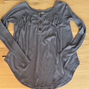 We The Free Must Have Henley Long Sleeve waffle thermal